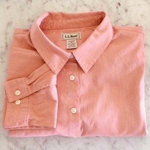 L.L.Bean Long Sleeve Classic Buttoned Blouse, Women's XL